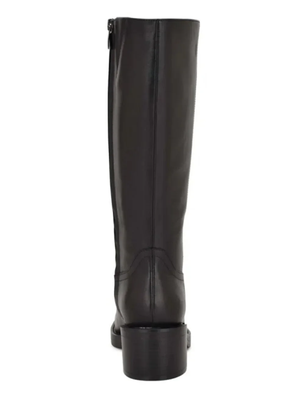 Nine West Broklyn Leather Knee High Riding Boots Black Size 8.5 NWT